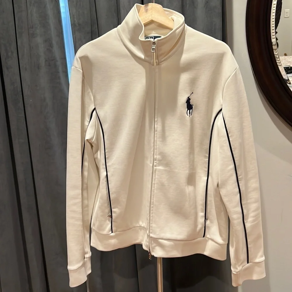 Polo by Ralph Lauren vintage cream and nave track jacket